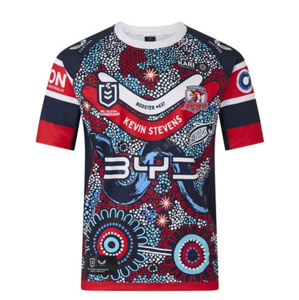 SYDNEY ROOSTERS 2025 NRL INDIGENOUS HOME JERSEY NRL Replica Jersey