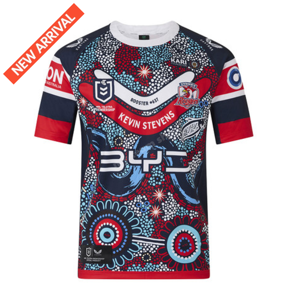 SYDNEY ROOSTERS 2025 NRL INDIGENOUS HOME JERSEY NRL Replica Jersey