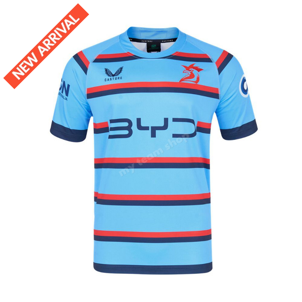 Sydney Roosters 2025 Nrl Sky Blue Training Jersey Replica Jersey