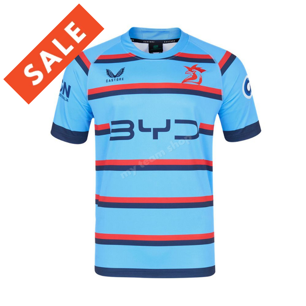 Sydney Roosters 2025 Nrl Sky Blue Training Jersey Replica Jersey