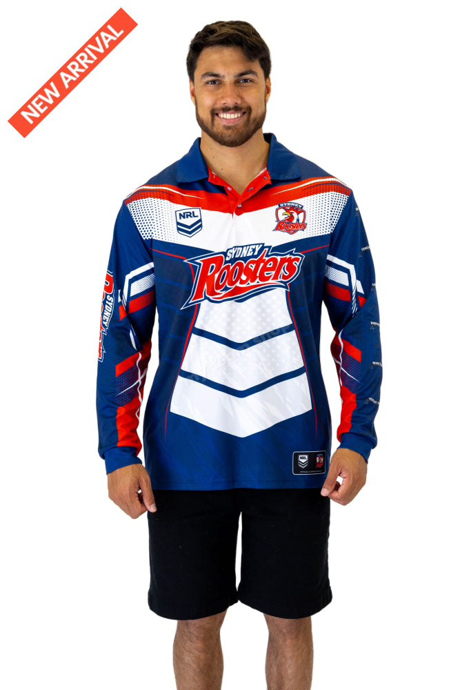 SYDNEY ROOSTERS NRL ’CYBER’ FISHING SHIRT NRL Fishing Shirt