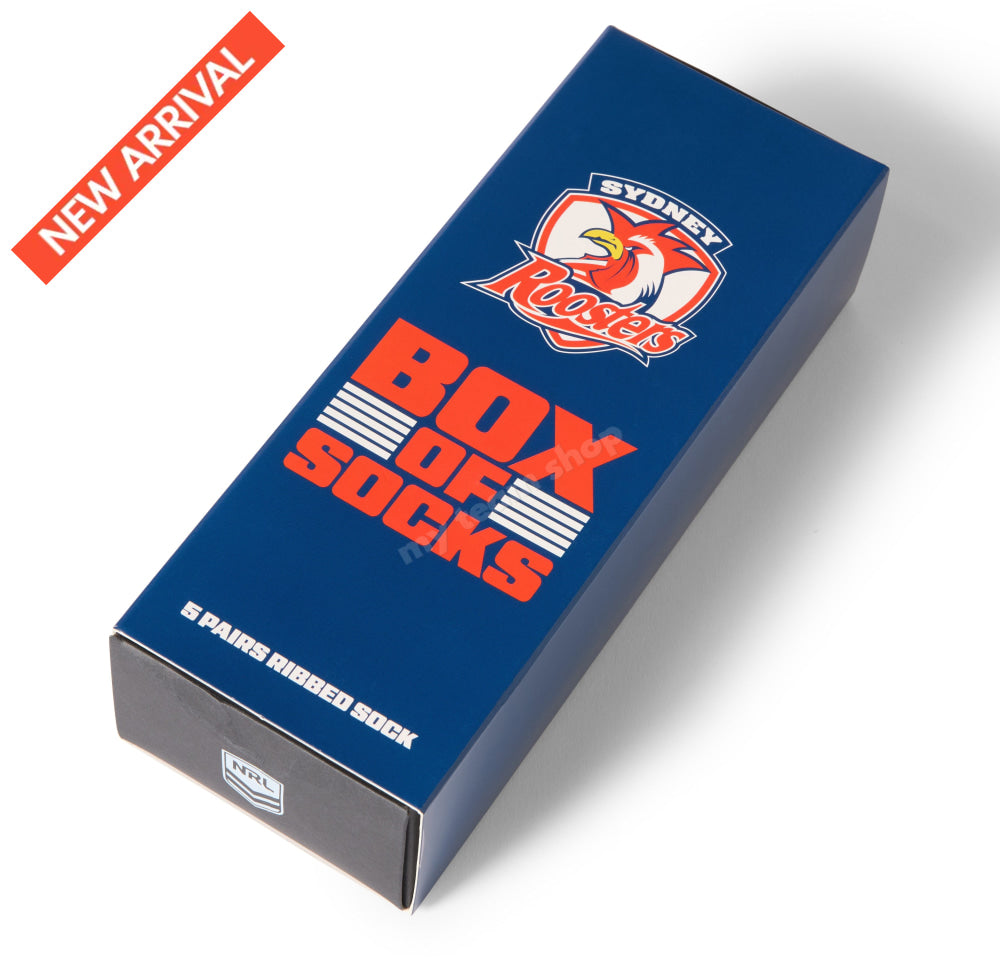SYDNEY ROOSTERS NRL EVERYDAY BOX OF SOCKS NRL Everyday Socks