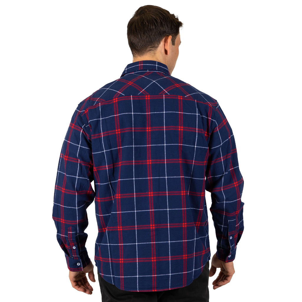 Sydney Roosters Nrl ’Mustang’ Flannel Shirt Model Back