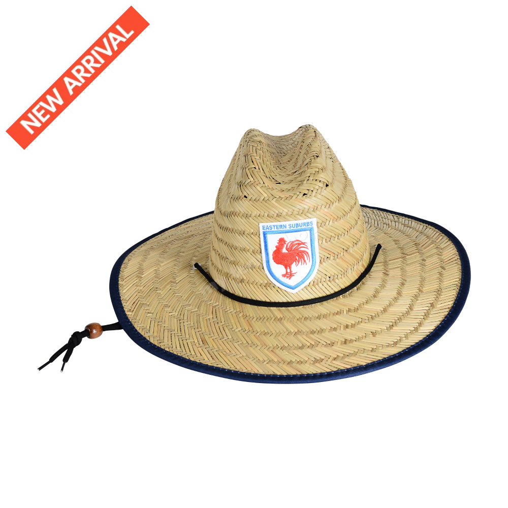 SYDNEY ROOSTERS NRL RETRO STRAW HAT NRL headwear