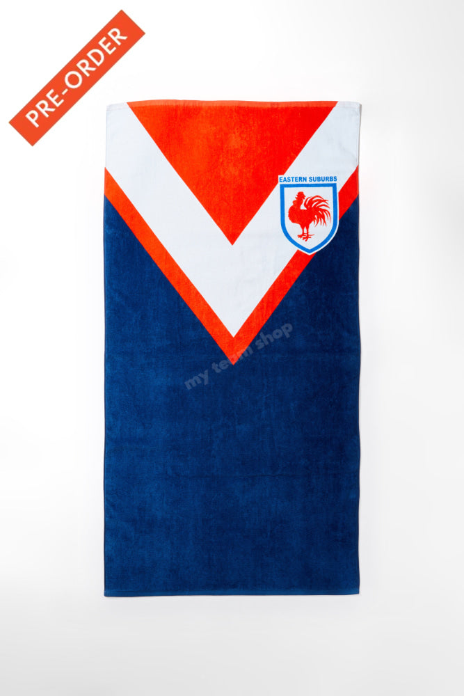 Sydney Roosters Nrl Retro Towel Beach Towel