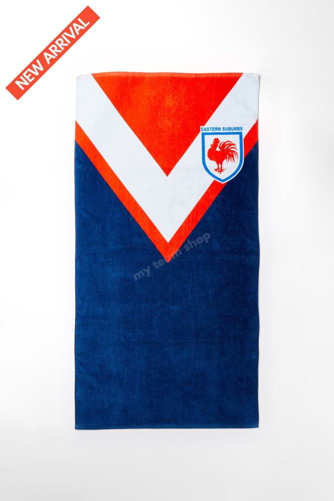 Sydney Roosters Nrl Retro Towel Beach Towel