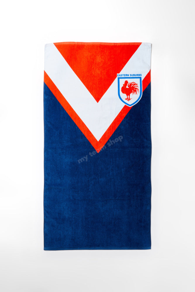 Sydney Roosters Nrl Retro Towel Beach Towel