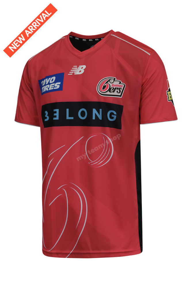 SYDNEY SIXERS 2025/2026 BBL PLAYING TEE CRICKET TEE