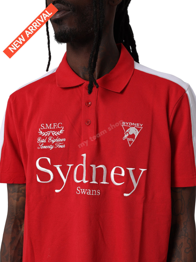 SYDNEY SWANS AFL MULTI LOGO POLO AFL Multi Logo Polo