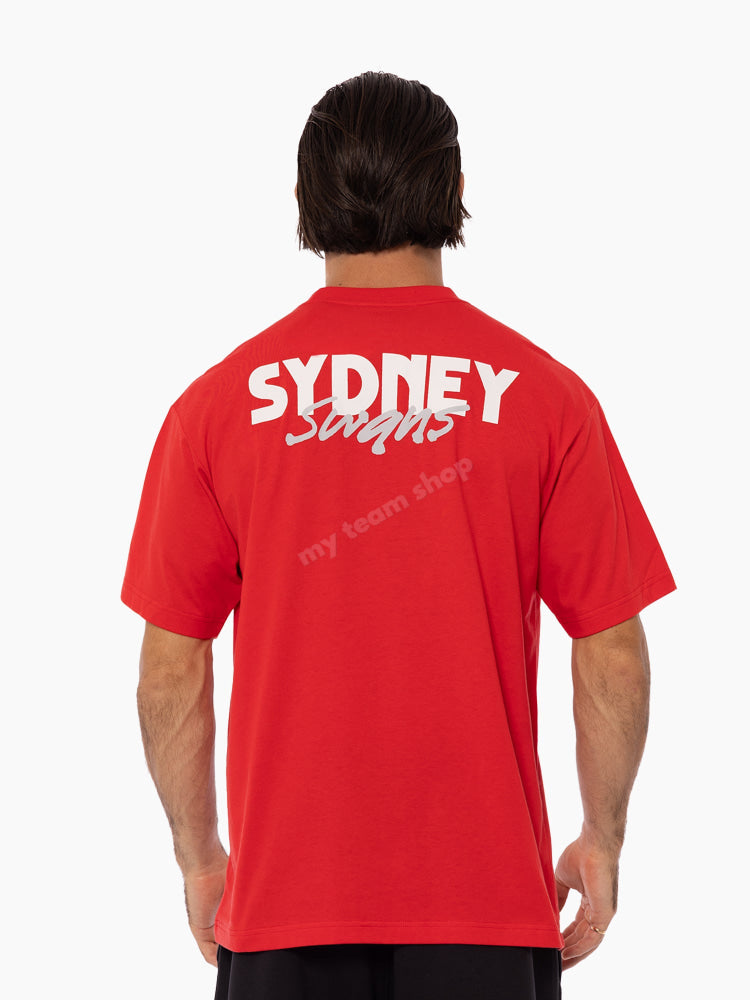 SYDNEY SWANS AFL THROWBACK LOGO TEE AFL Throwback Tee
