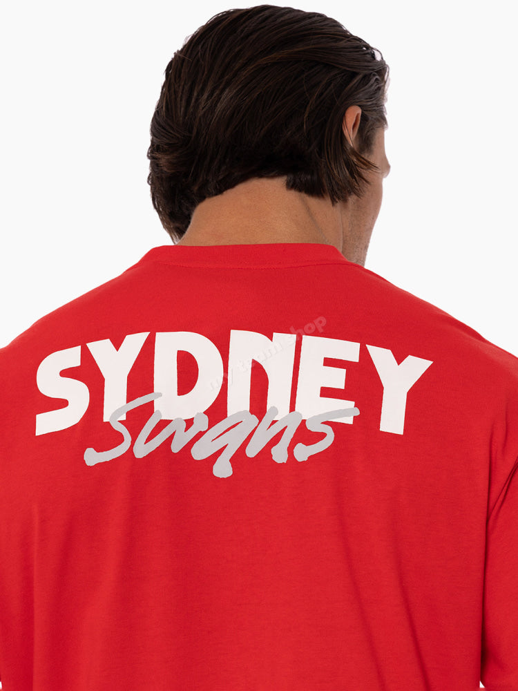 SYDNEY SWANS AFL THROWBACK LOGO TEE AFL Throwback Tee