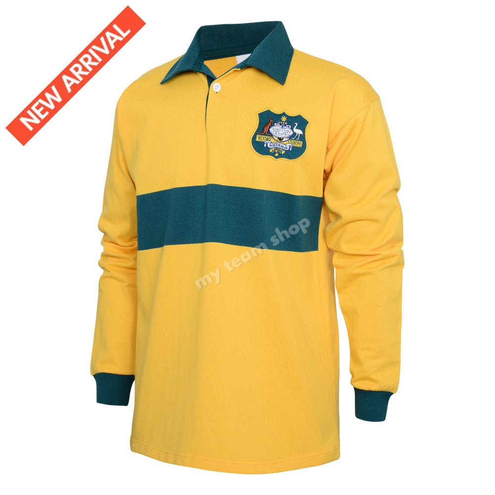 Wallabies 1947 Gold Retro Rugby Jersey 