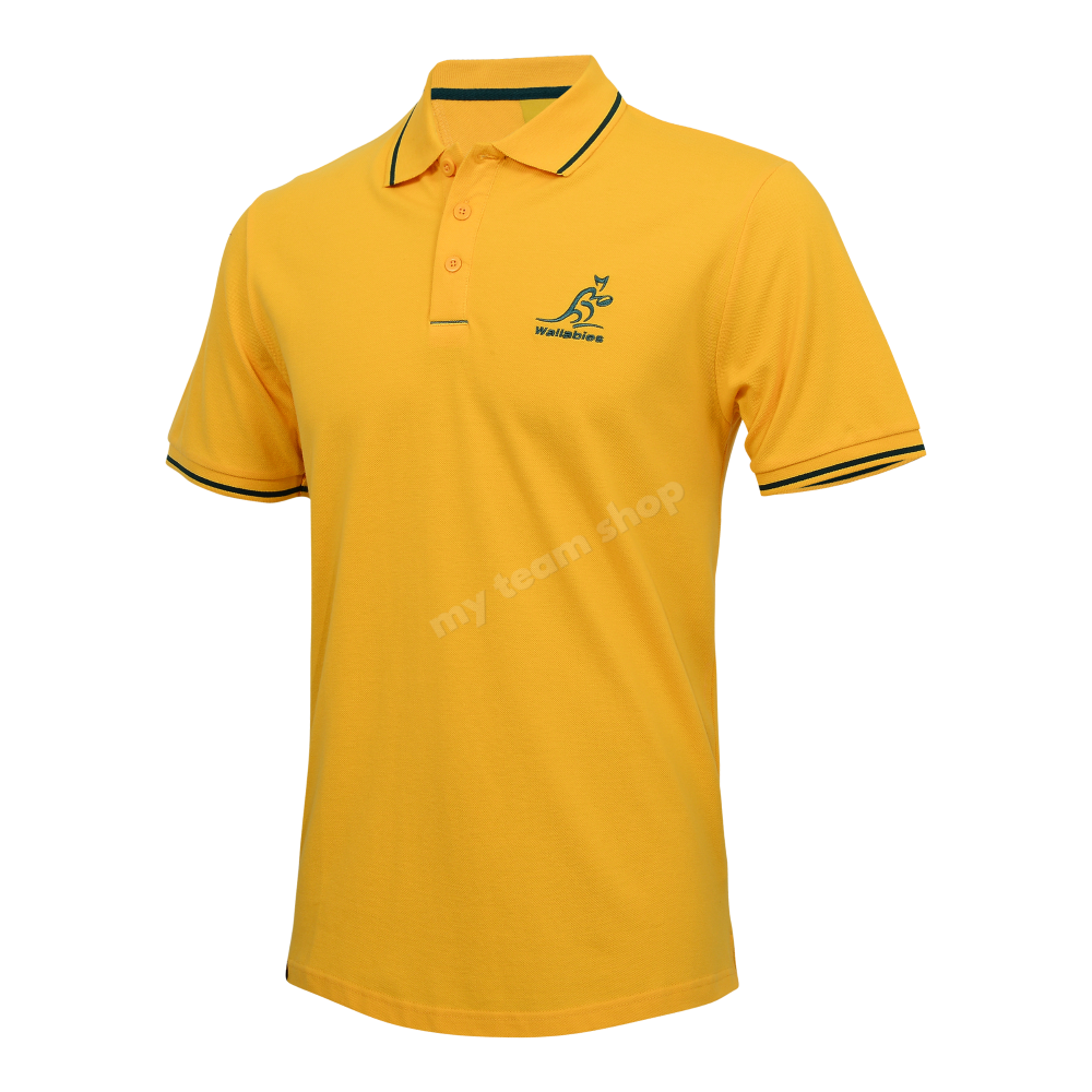 Wallabies 2024 Rugby Gold Pique Polo