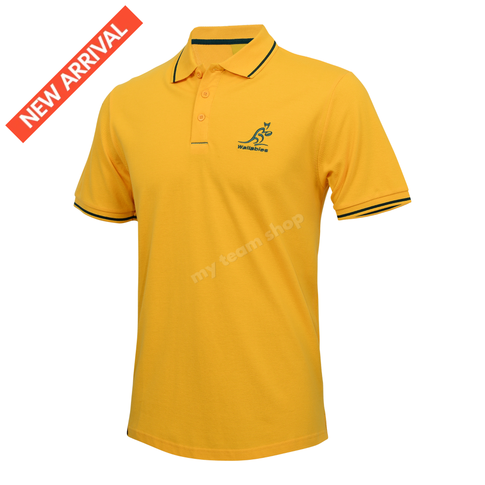 Wallabies 2024 Rugby Gold Pique Polo