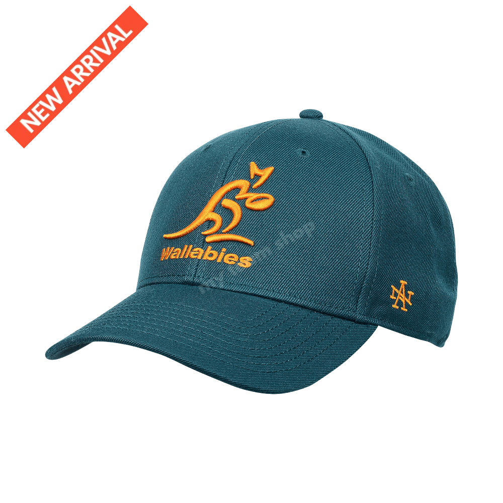 WALLABIES RUGBY DARK GREEN STADIUM CAP Rugby Headwear