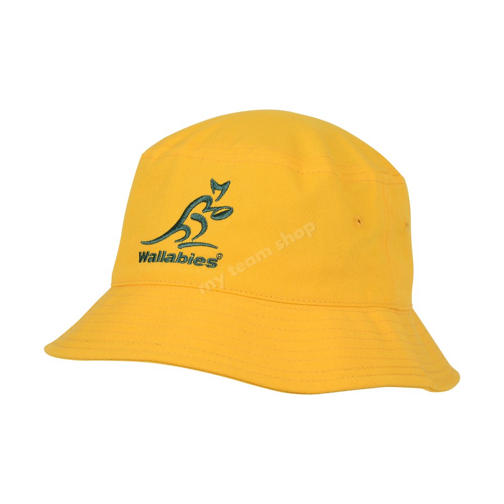 Wallabies Rugby Gold Twill Bucket Hat Rugby Headwear