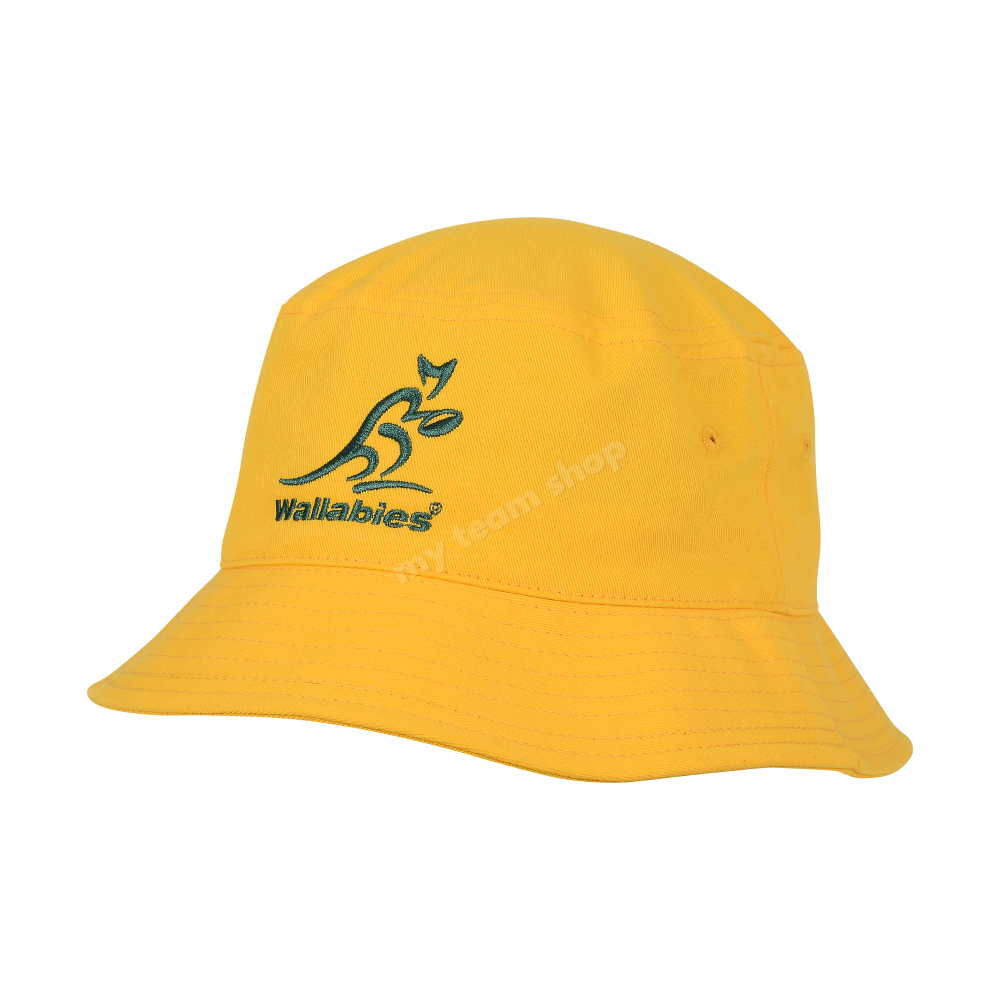 Wallabies Rugby Gold Twill Bucket Hat Rugby Headwear