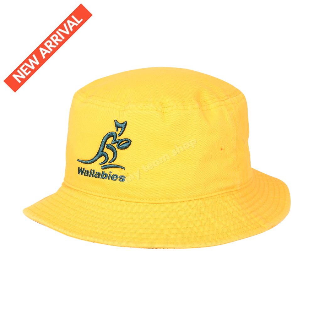 WALLABIES RUGBY GOLD TWILL BUCKET HAT Rugby Headwear