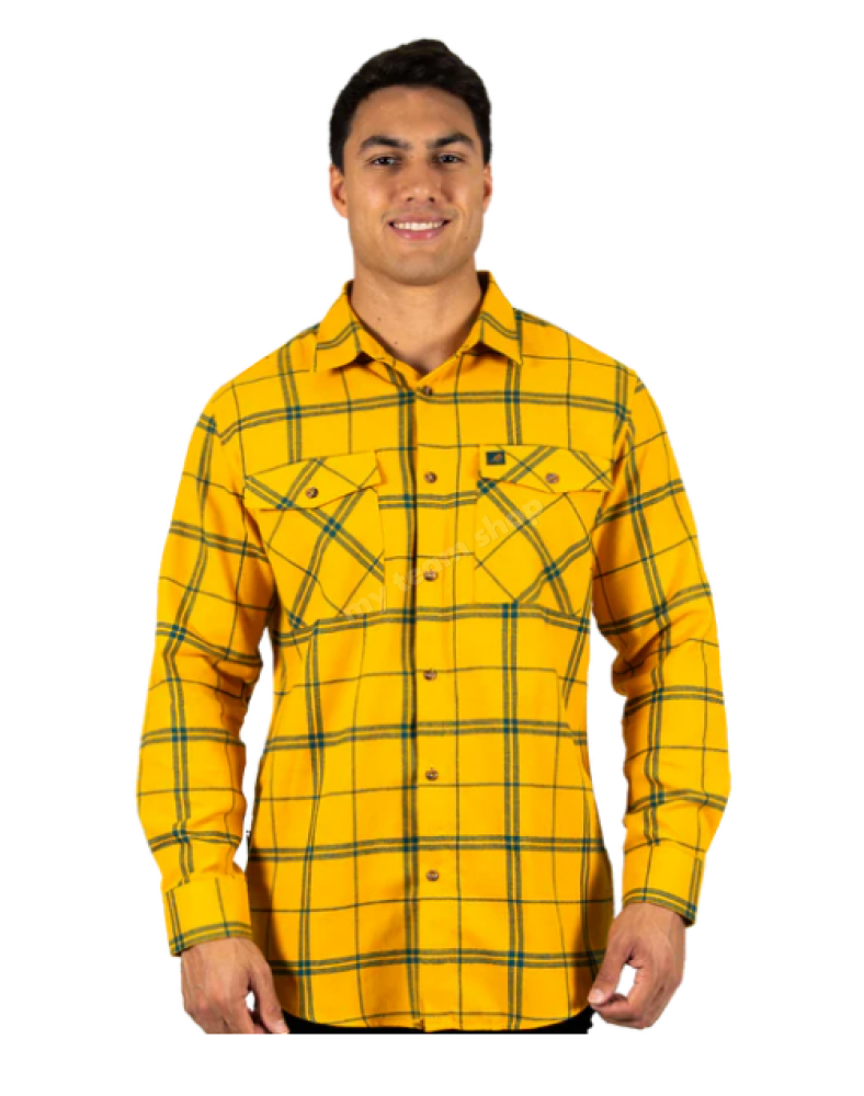 WALLABIES RUGBY ’MUSTANG’ FLANNEL SHIRT NRL Flannel Shirt