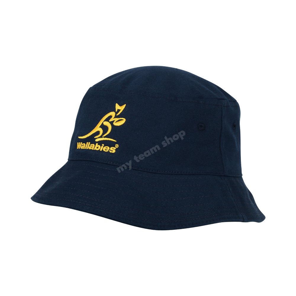 Wallabies Rugby Navy Twill Bucket Hat Rugby Headwear