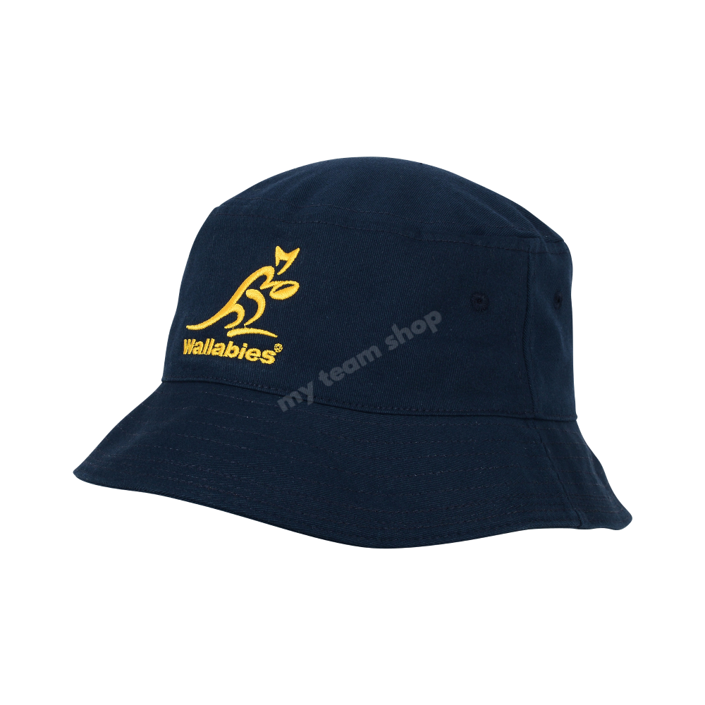 Wallabies Rugby Navy Twill Bucket Hat Rugby Headwear