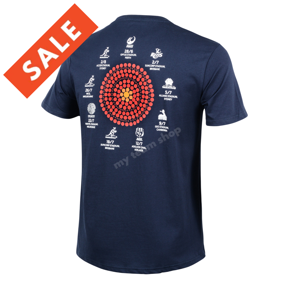 WALLABIES X BRITISH & IRISH LIONS TOUR MENS TEE Rugby Tee