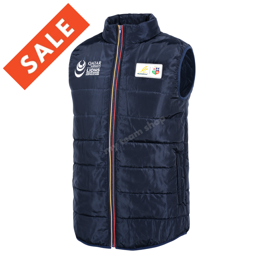 WALLABIES X BRITISH & IRISH LIONS TOUR PUFFER VEST Rugby Puffer Vest