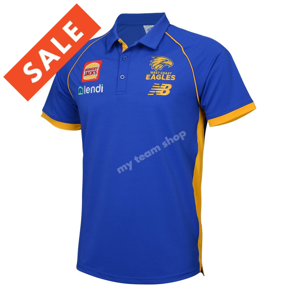 West Coast Eagles 2024 Afl Mens Media Polo Media Polo