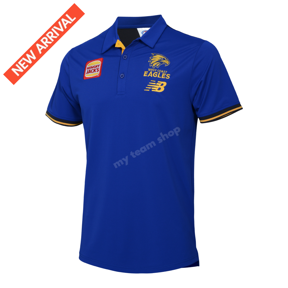 West Coast Eagles 2025 Afl Media Polo Media Polo