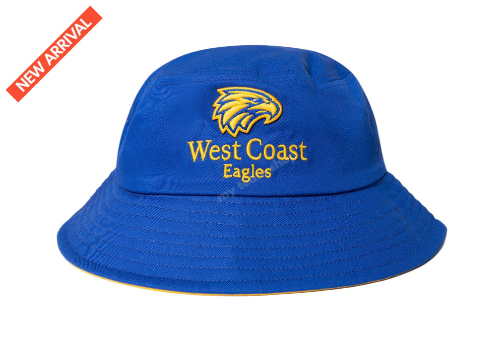 WEST COAST EAGLES AFL CREST BUCKET HAT AFL Headwear