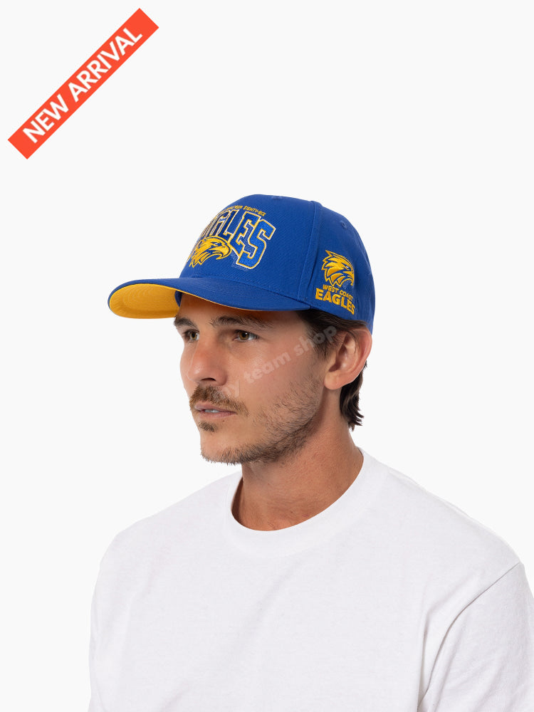 WEST COAST EAGLES AFL WORDMARK CAP O/S AFL Headwear