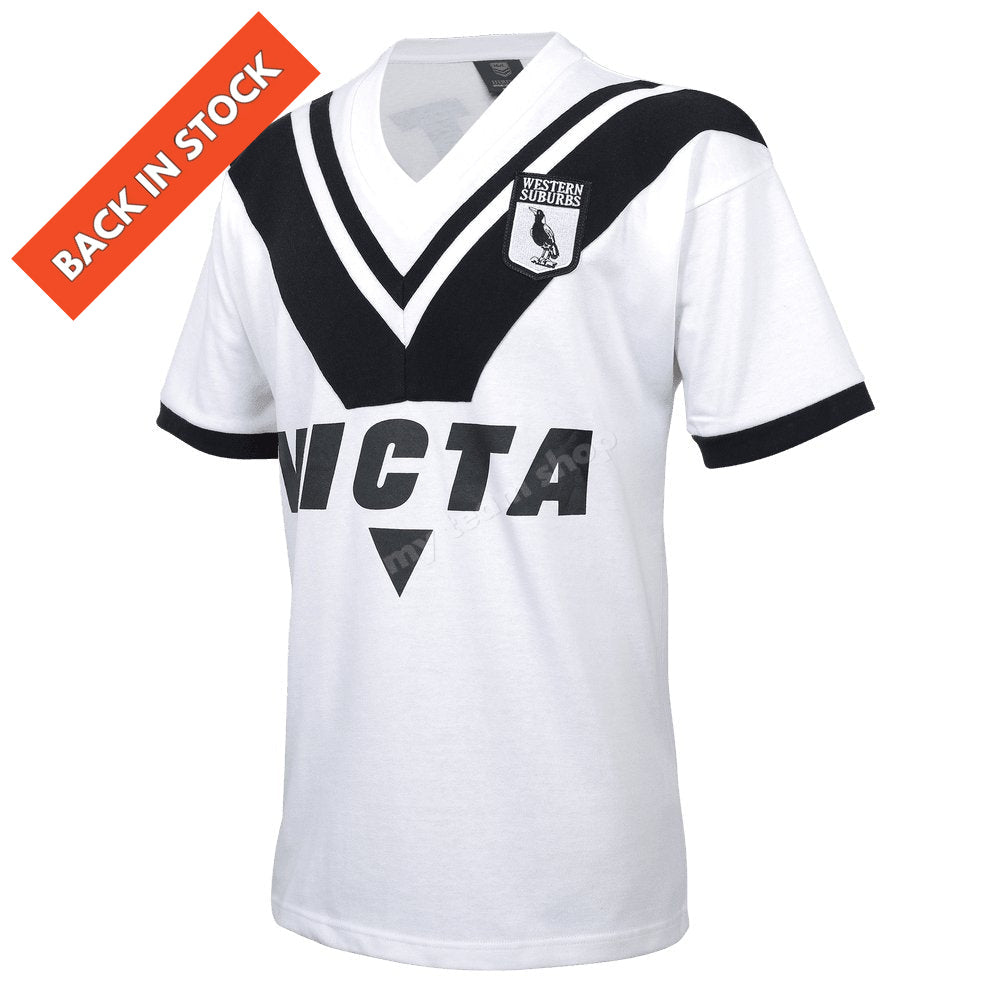 Western Suburbs Magpies 1978 Reverse NRL Retro Jersey Apparel