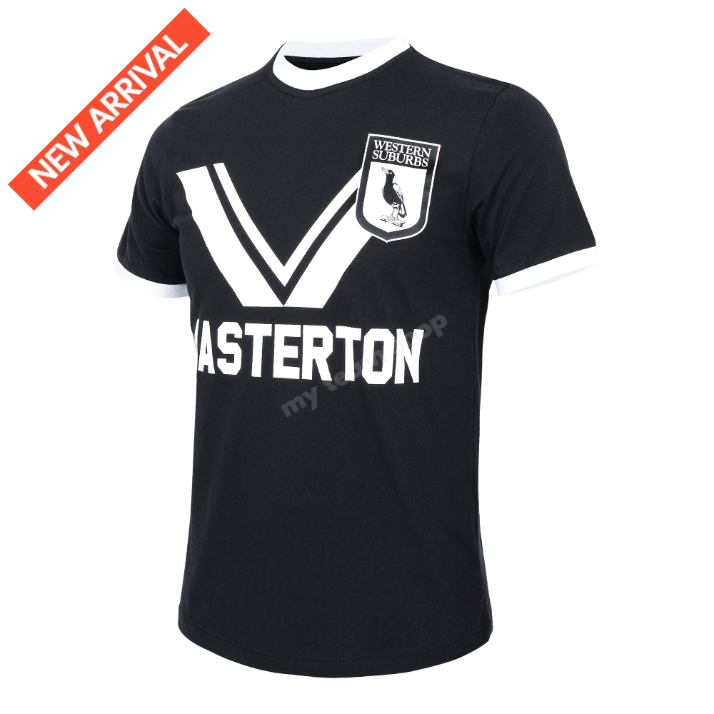 Western Suburbs Magpies 1983 Nrl Retro Jersey Retro Tee