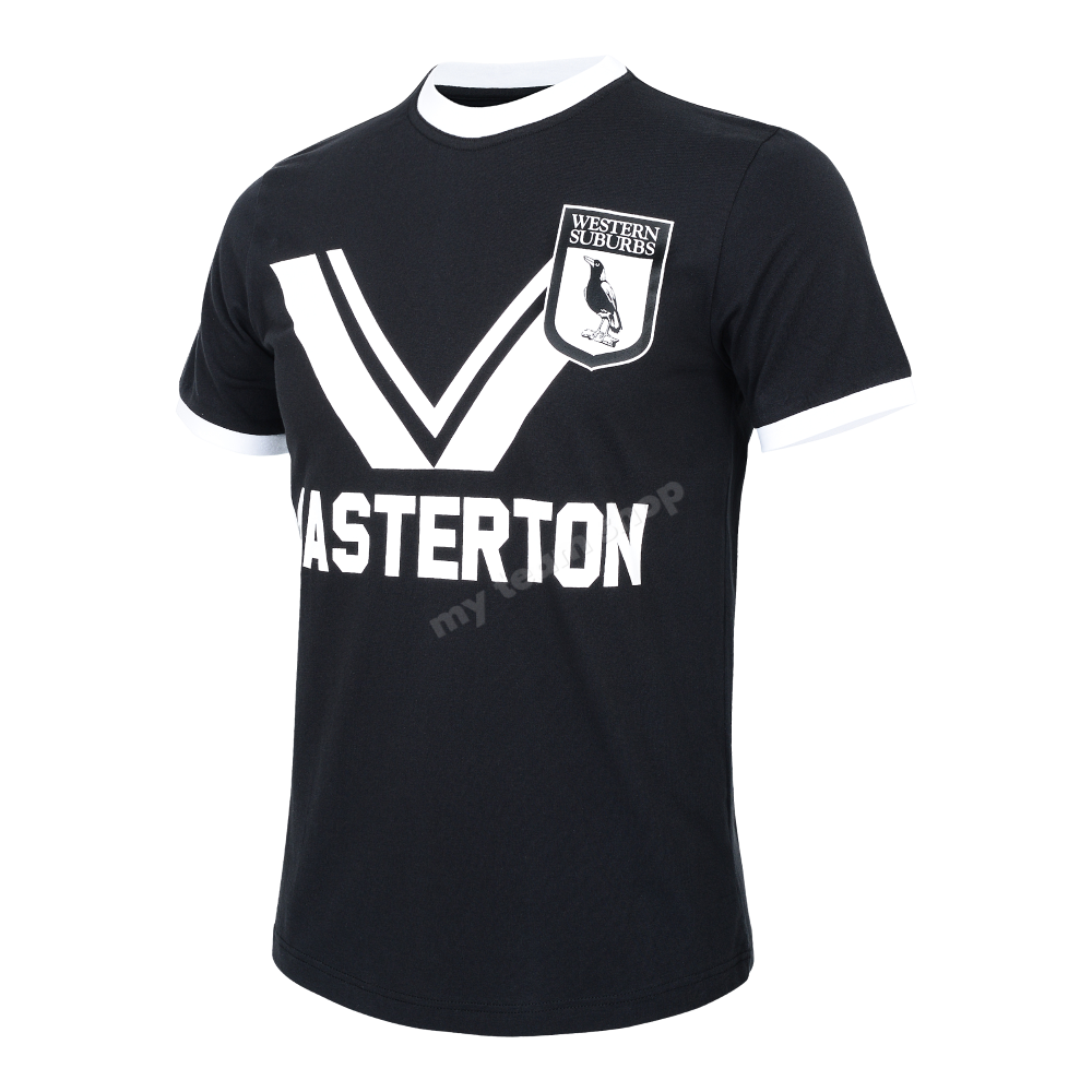 Western Suburbs Magpies 1983 Nrl Retro Jersey Retro Tee