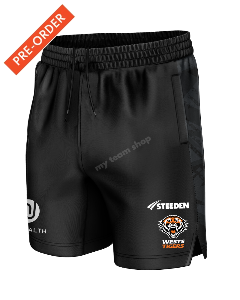 Wests Tigers 2025 Nrl Gym Shorts Shorts