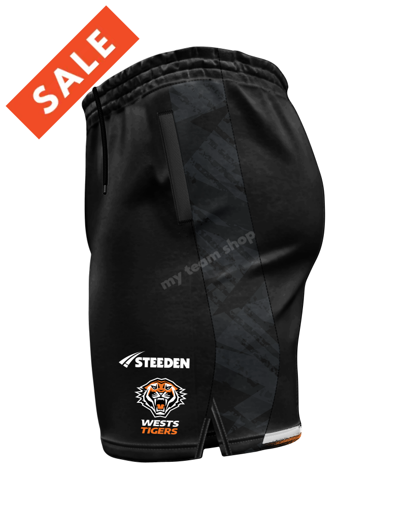 Wests Tigers 2025 Nrl Gym Shorts Shorts