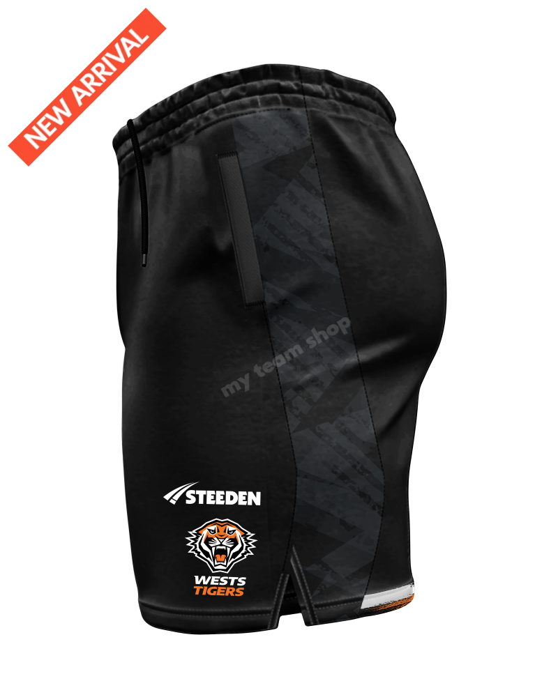 Wests Tigers 2025 Nrl Gym Shorts Shorts