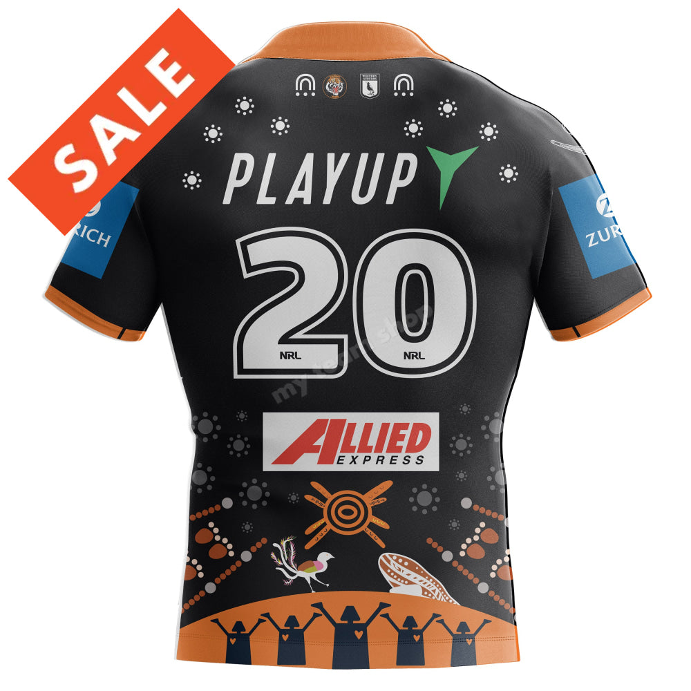 WESTS TIGERS 2025 NRL INDIGENOUS JERSEY NRL Replica Jersey