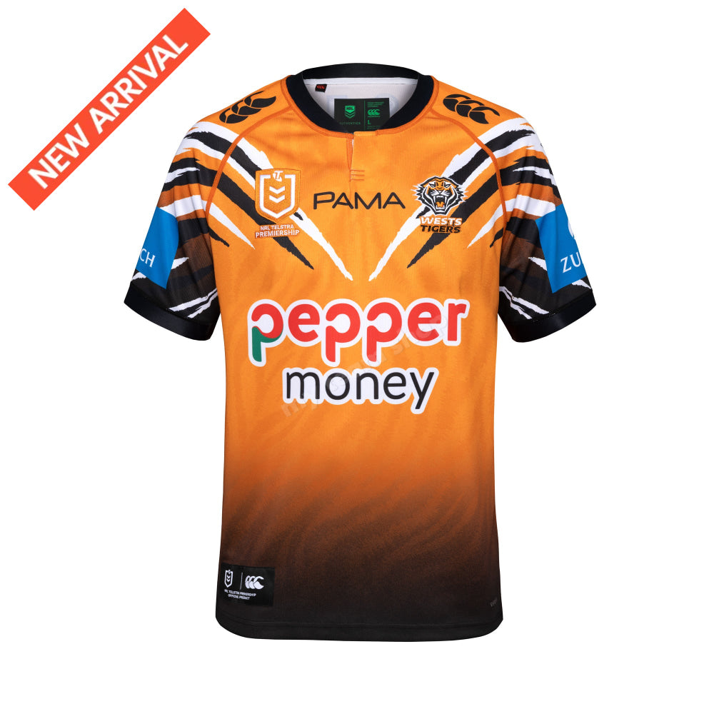 WESTS TIGERS 2026 CCC NRL HOME JERSEY