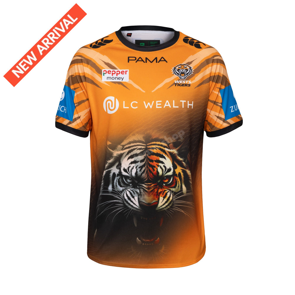 WESTS TIGERS 2026 CCC NRL ORANGE TRAINING TEE