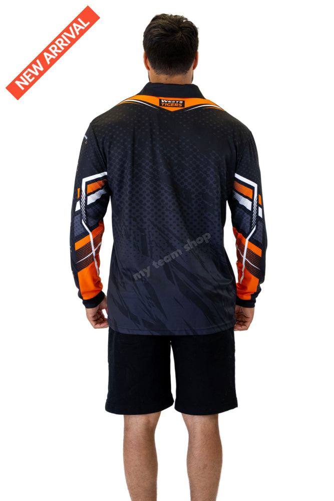 WESTS TIGERS NRL ’CYBER’ FISHING SHIRT NRL Fishing Shirt