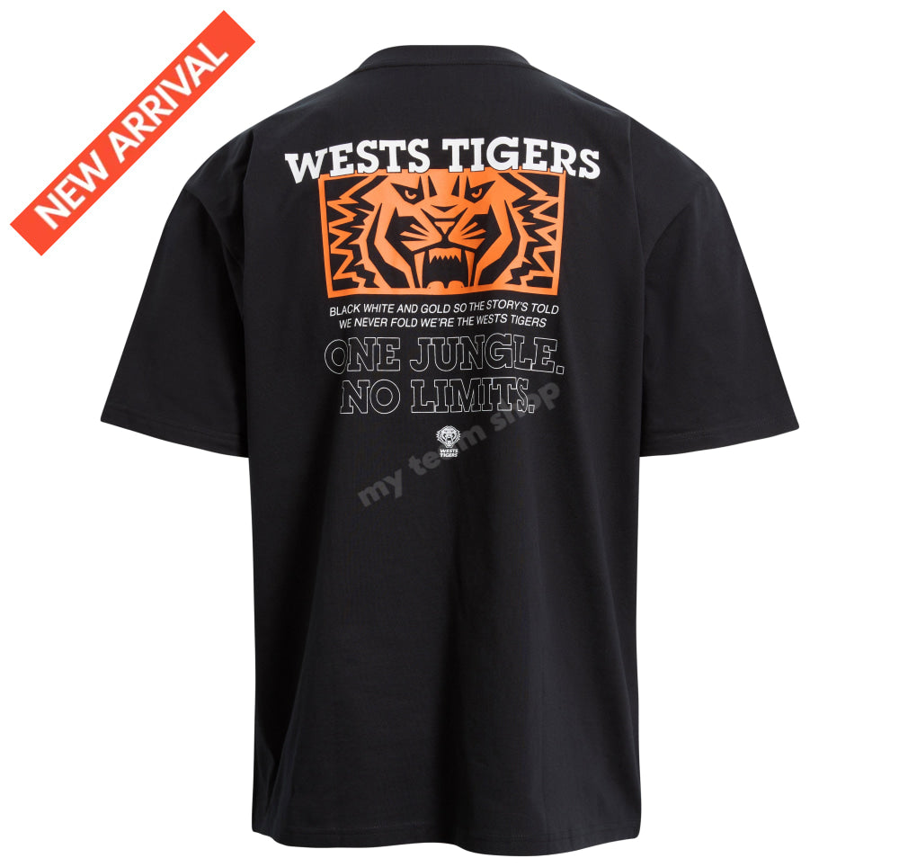 WESTS TIGERS NRL HEAVY WEIGHT CLIP T-SHIRT NRL Heavy Weight T-Shirt