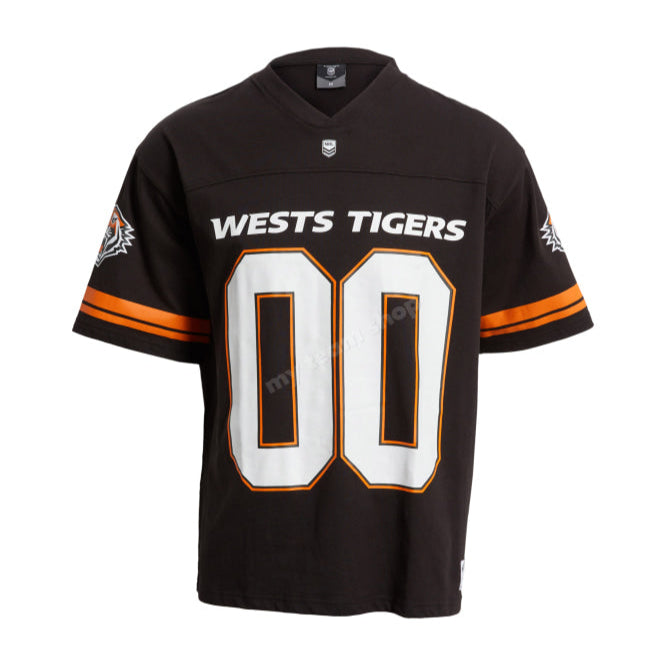 Wests Tigers Nrl Oversized Gridiron T-Shirt Gridiron Shirt