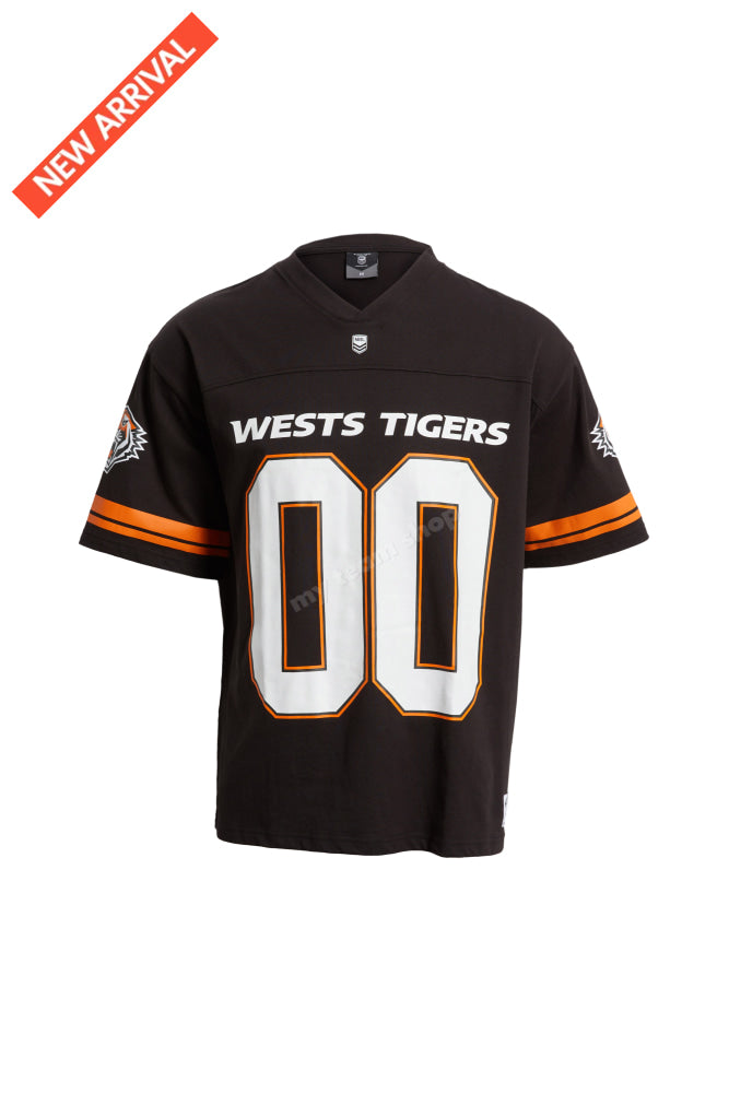 Wests Tigers Nrl Oversized Gridiron T-Shirt Gridiron Shirt