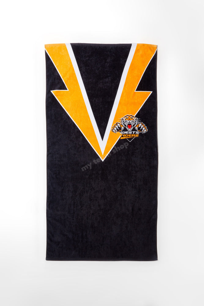 Wests Tigers Nrl Retro Towel Beach Towel