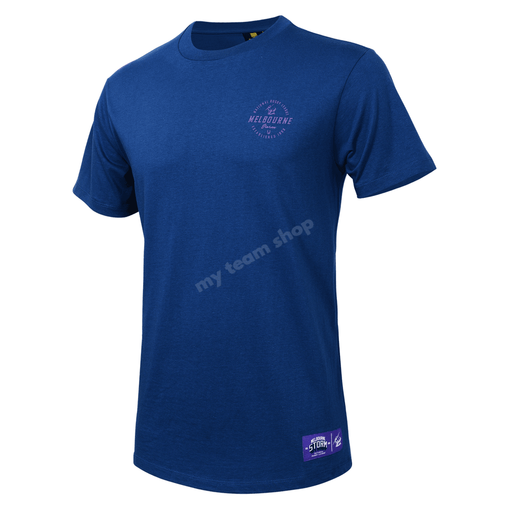 Melbourne Storm NRL Back Print T-Shirt Shirts & Tops