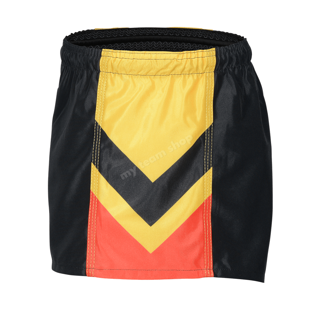 Mens Black/Red/Yellow Football Shorts Apparel