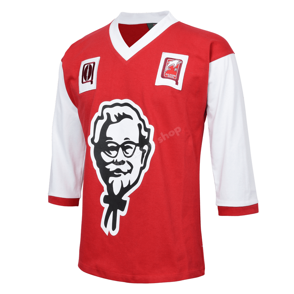Redcliffe Dolphins 80S KFC NRL Retro Jersey Shirts & Tops