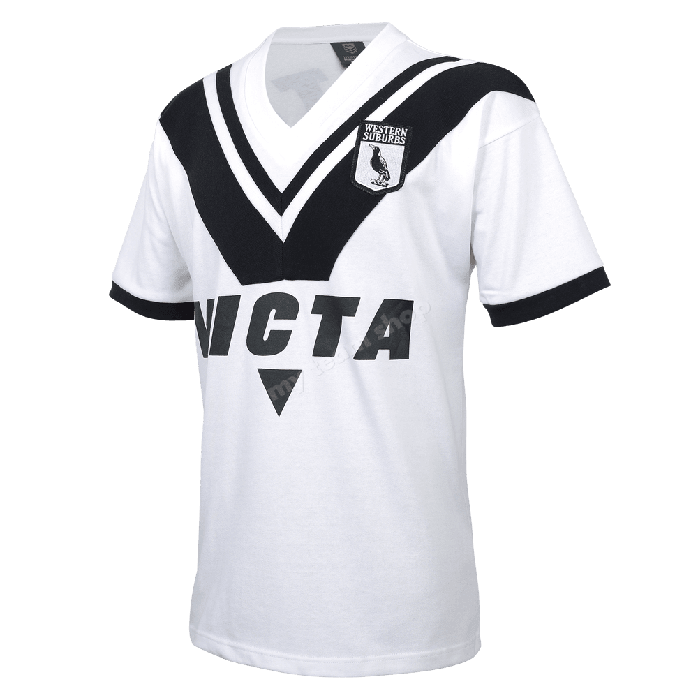 Western Suburbs Magpies 1978 Reverse NRL Retro Jersey Apparel